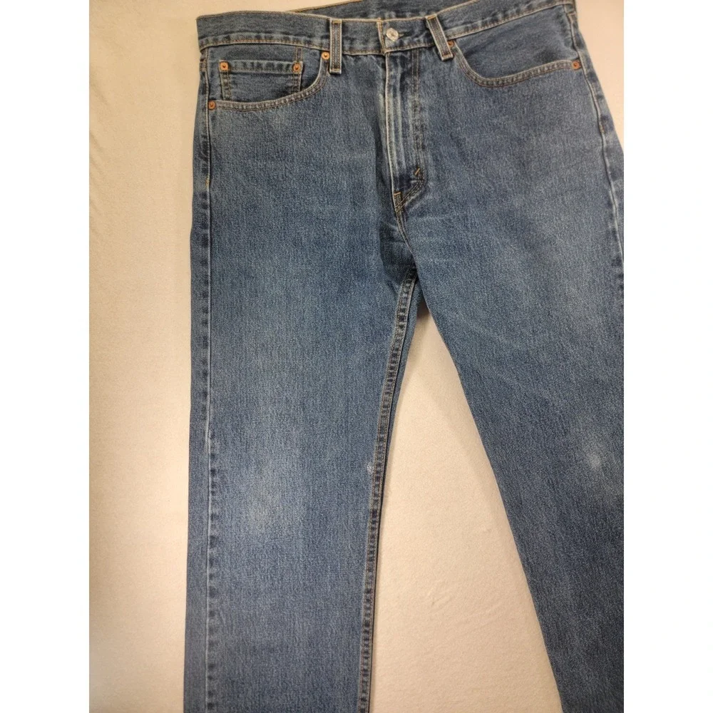 Levi's 505‎ jeans -Regular fit, Straight Leg  - Men's 36x30 medium wash READ